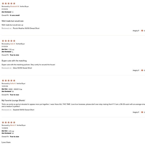 Girlfriend Collective Birch 50/50 Sweat Short NWT - Picture 9 of 13